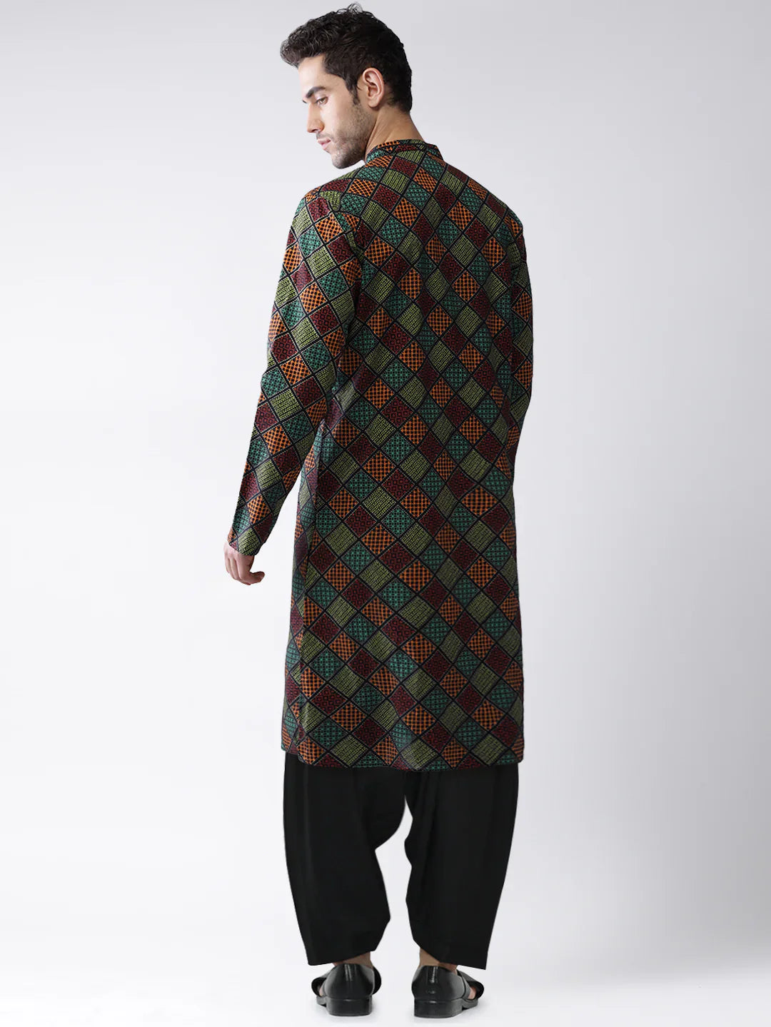 Men Multi Colour Printed Kurta