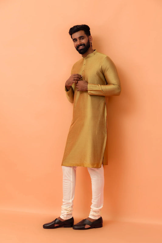 Men Yellow Haldi Kurta