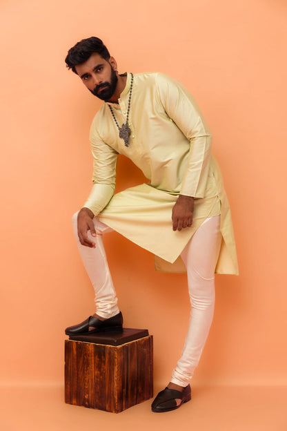 Men Yellow Haldi Kurta